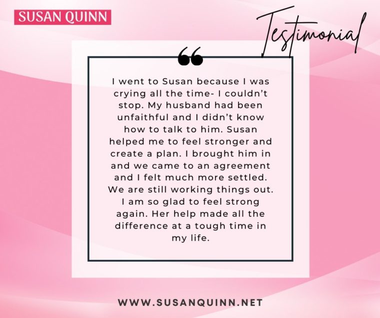 Testimonial - Susan Quinn Life Coach LA