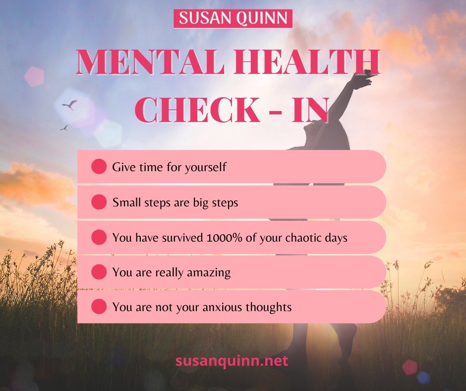 Checking in mental health - Susan Quinn Life Coach LA